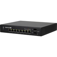 EdgeSwitch 8 Gestito Gigabit Ethernet (10/100/1000) Supporto Power over Ethernet (PoE) Nero, Interruttore
