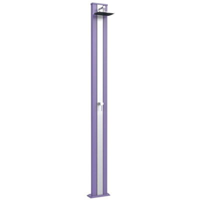 Doccia Tradizionale Spring S Viola Inox cm 26x12x228 ARKEMA DESIGN - prodotto made in Italy CV-A205/4005-I