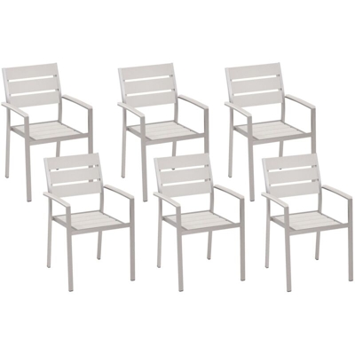 Set di 6 sedie da pranzo bianche VERNIO