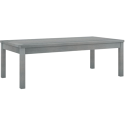 Tavolino da Caffe 100x50x33 cm Grigio Legno Massello di Acacia en oferta