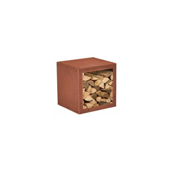 prima terra Scaffale per legna da ardere, portalegna per camino, finitura patinata en oferta