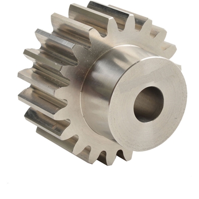 Ingranaggio cilindrico RS PRO, modulo 1, 15 denti, passo Ø 15mm, semigiunto Ø 12mm, foro Ø 6mm, in Acciaio