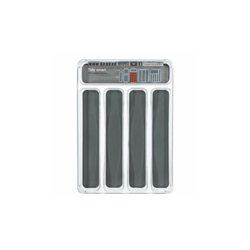 Organizzatore posate in gomma cinque scomparti Grigio Scuro TIDYSMART 32,5x23,2 h4,5 cm precio
