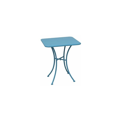Siena Mybalconia 255069Â Maui Tavolo 60Â x 60Â cm, Struttura in Acciaio, Colore: Blu Satinato