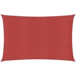 vidaXL Vela Parasole 160 g/m² Rossa 2,5x4,5 m in HDPE - Rosso en oferta