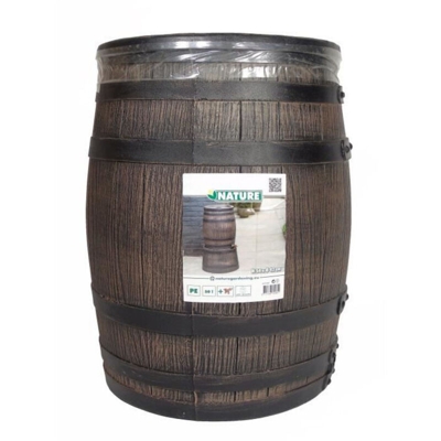 Nature Serbatoio Acqua Piovana Effetto Legno 50L 38x49,5 cm Marrone - Marrone