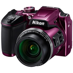 Coolpix B500 Viola Sensore CMOS da 1/2,3'' Zoom ottico 40x Display 3'' Filmati Full HD Bluetooth Wi-Fi en oferta
