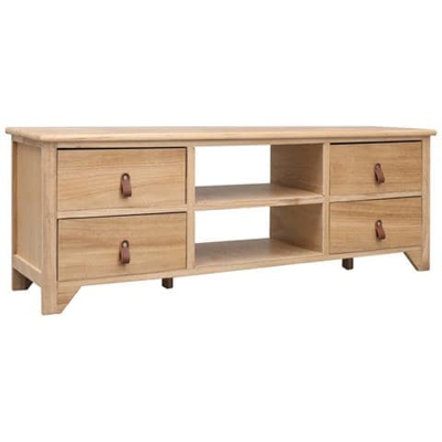 Mobile Porta Tv 115x30x40 Cm In Legno Di Paulownia