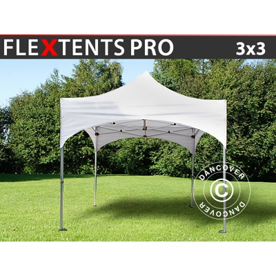 Gazebo pieghevole Gazebo rapido FleXtents PRO "Arched" 3x3m Bianco