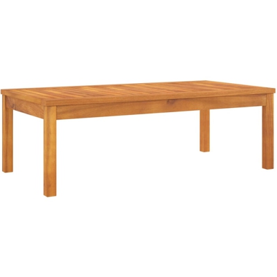 Tavolino da Caffe 100x50x33 cm in Legno Massello di Acacia