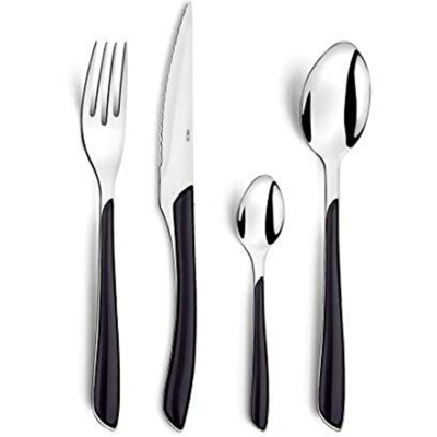Amefa Set di Posate 24 pz Eclat Nero - Nero