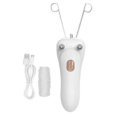 Facciale elettrico di rimozione dei capelli indolore USB ricaricabile Threading Epilatore d'oro Trucchi Accessori Strumento