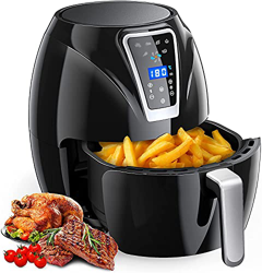 Friggitrice ad Aria Calda con 6 Programmi Air Fryer LED Touch Screen Display Digitale, Preriscaldamento, Tempo Temperatura Regolabili, Funzione Keep W en oferta