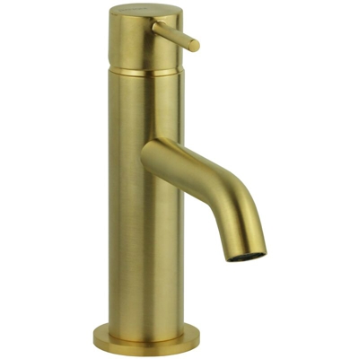 Miscelatore per lavabo colore Oro spazzolato Gattoni Easy 2382/23SG | Senza piletta di scarico - Oro Spazzolato