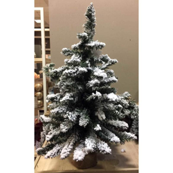 Pinetto Innevato 45Cm Con Base In Juta Albero Alberello Di Natale In Pvc en oferta