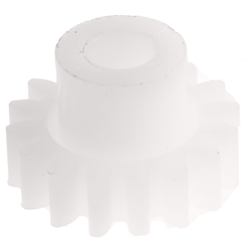 Ingranaggio cilindrico modulo 0.8, 16 denti, passo Ø 12.8mm, semigiunto Ø 8mm, foro Ø 4mm, in POM - Rs Pro características