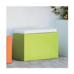 Pouf Comfy Roomy Grigio in Polimero Monacis - Cm 35X80X55 H en oferta
