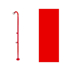 Doccia da giardino H. 205 x L. 17 x P. 33 cm - BEL FER 42/D3 - DISPONIBILE IN 11 COLORI - Rosso precio