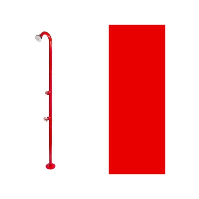 Doccia da giardino H. 205 x L. 17 x P. 33 cm - BEL FER 42/D3 - DISPONIBILE IN 11 COLORI - Rosso