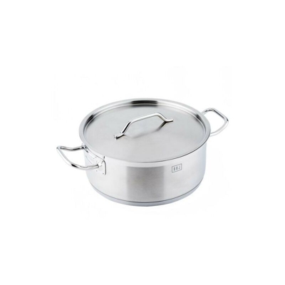 Padella 24 X 8,5 Cm Con Coperchio, 2 Manici Premium