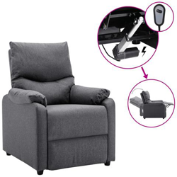 Poltrona Elettrica Tv Reclinabile Grigio Scuro Tessuto precio