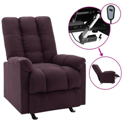 Poltrona Elettrica Reclinabile Viola In Tessuto precio