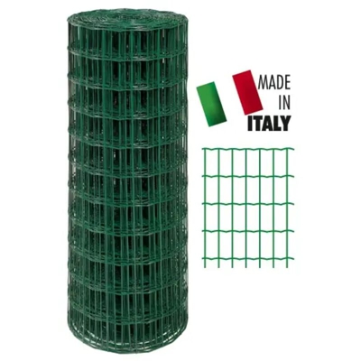Rete Elettrosaldata Tipo Italia 75X60 Plastic Mt.25 H.Cm. 150