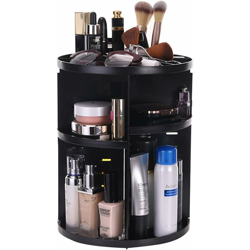 Zqyrlar - Organizzatore per trucco rotante a 360 gradi Organizzatore cosmetico rotondo a 8 strati (nero) características