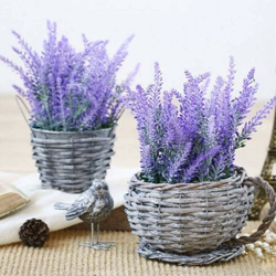 Zqyrlar - Set di 10 confezioni di fiori di lavanda artificiale in plastica viola en oferta