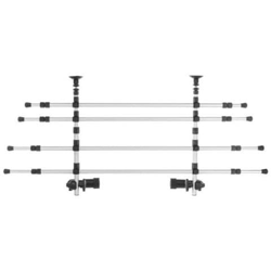 Barriera Auto Per Cani 105-172 Cm In Alluminio Argento E Nero precio