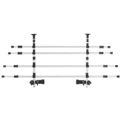 Barriera Auto Per Cani 105-172 Cm In Alluminio Argento E Nero