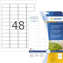 HERMA 8016 etichetta per stampante Trasparente Etichetta per stampante autoadesiva características