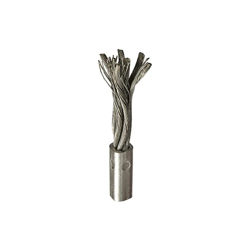 Ratioparts Bürstenzopf Seilwickeldraht 160 x 17 mm passend für AS-Motor 10 Stück Testina per Spazzola, Argento precio