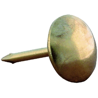 ORECA-BULLETTE LISCE PER TAPPEZZIERI mm 9 FERRO OTTONATO PEZZI 55