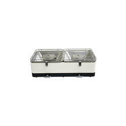 Feuerdesign Santorin Grill E Pinza Per Barbecue, 2 Superfici Griglianti, Dimensioni 34 X 34 Cm, Lavabile In Lavastoviglie, Ventola Rimovibile, Borsa precio