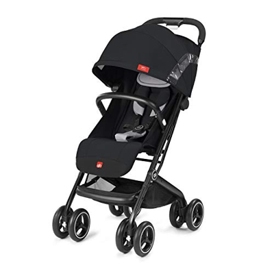 GB GOLD Qbit+ All Terrain Passeggino, Luxus Traveller, Sistema di Viaggio 3 in 1, dalla Nascita fino a 17 Kg, circa 4 Anni, Velvet Black