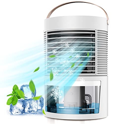 Mini Raffreddatore D'aria, Personale Condizionatori Raffrescatore Evaporativoa Air Cooler Ventilatore Evaporativo Umidificatore Purificatore