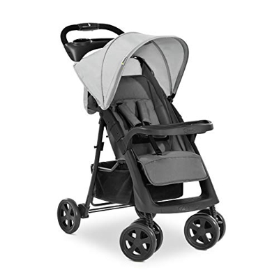 Hauck Passeggino Shopper Neo 2 25 kg Portata, 2 Porta Bevande, Pieghevole Veloce Compatto, Posizione Nanna dalla Nascita, Grande Cesto Portaoggetti, F