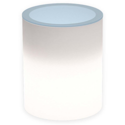 Tavolino Relax Bright Led Multicolor Con Cavo in Polimero Monacis- Vetro Ø40 Cm 50 H en oferta
