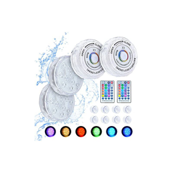 Illuminazione per piscina subacquea, RGB LED, luce subacquea con telecomando RF, impermeabile, con 13 LED per piscina, acquario, laghetto, giardino, en oferta