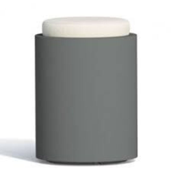 Pouf Comfy Round Grigio in Polimero Monacis - Ø 40 Cm - 54 H características