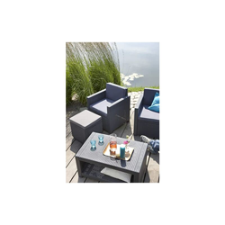 Allibert Victoria Chair, Single Item Poltrona Lounge, Grafite/Grigio Freddo (Imbottitura in Policotone) en oferta