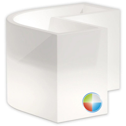 Fioriera Angolare Flowerpot Led Multicolor Con Batteria in Polimero Monacis - Cm 160X35X50 H precio