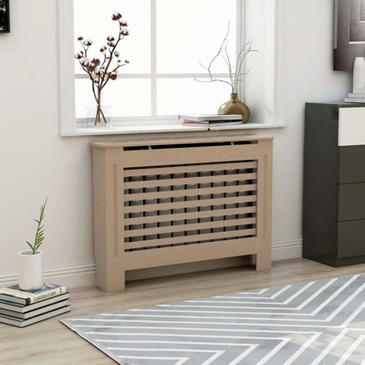 YOUTHUP Copertura per Radiatore 112x19x81 cm in MDF - Marrone