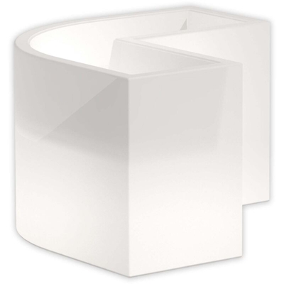 Fioriera Angolare Flowerpot Led Multicolor Con Cavo in Polimero Monacis - Cm 160X35X50 H