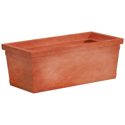 Fioriera Liscia Cm 100 Terracotta in Polimero Monacis - 100X47X38 H