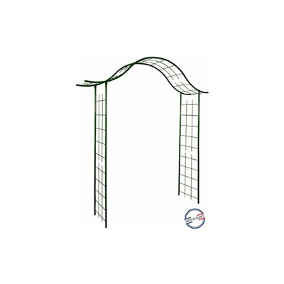 Louis Moulin 3254 - Arco da giardino in metallo, 200 x 250 cm, colore: Verde