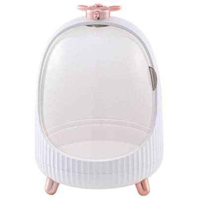 Organizer per trucco espositore per cosmetici Scatola portaoggetti luminosa a LED e display trasparente e facile da organizzare per la cura della