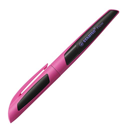 Penna Stilografica - STABILO Flow SPORTY in rosa/nero - 1 penna - Cartuccia inclusa