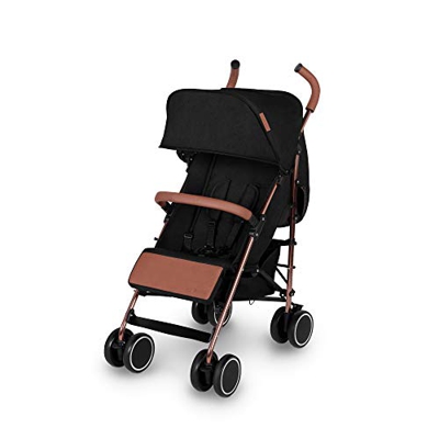 Passeggino Ickle Bubba Discovery | Passeggino portatile leggero | da 6 mesi a 4 anni (Black on Rose Gold Frame, Discovery)